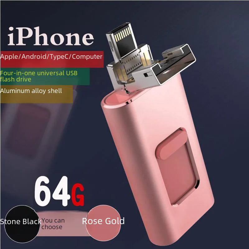 4-in-1 Type-C OTG USB Drive for Apple & Android