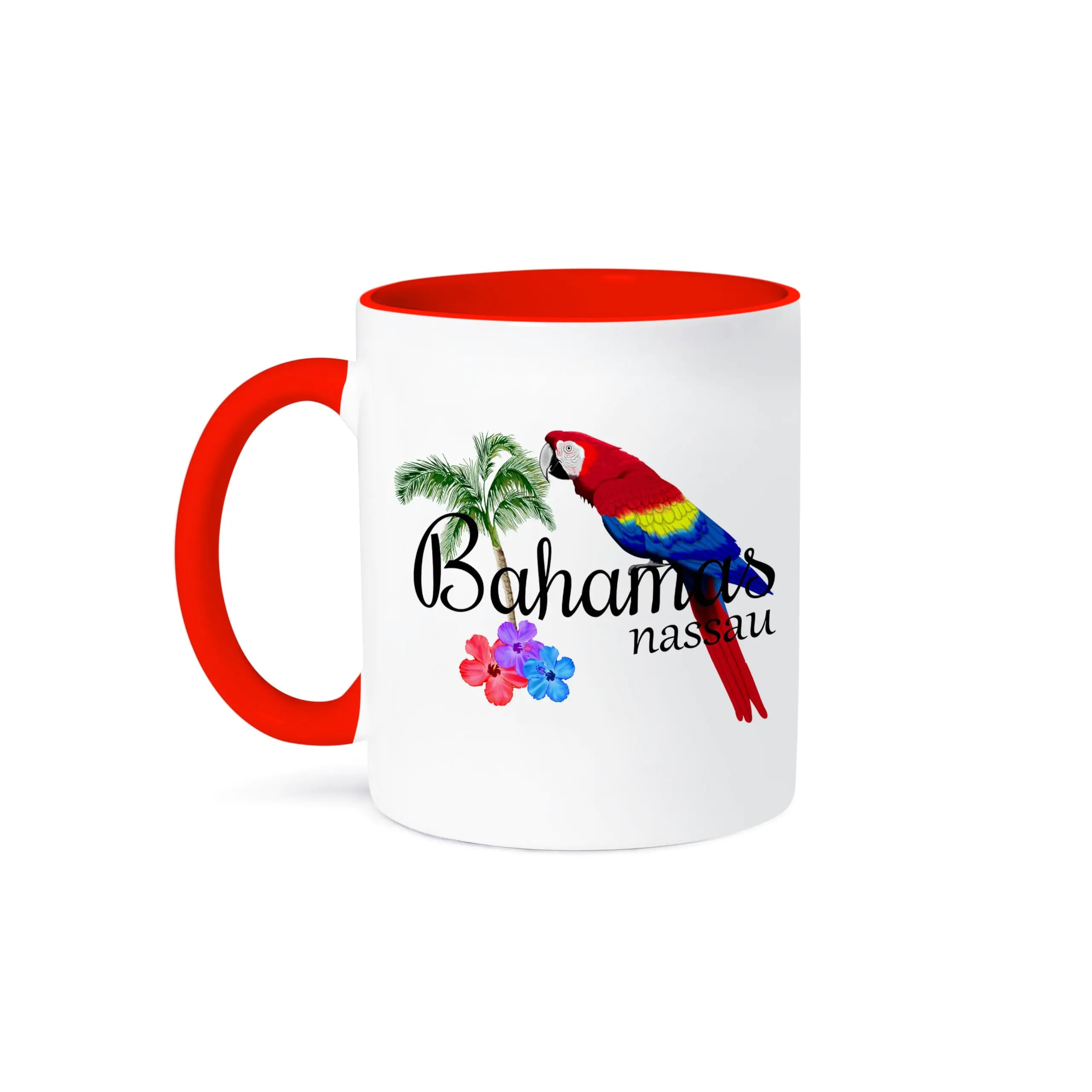 3dRose 15oz Red/White Mug