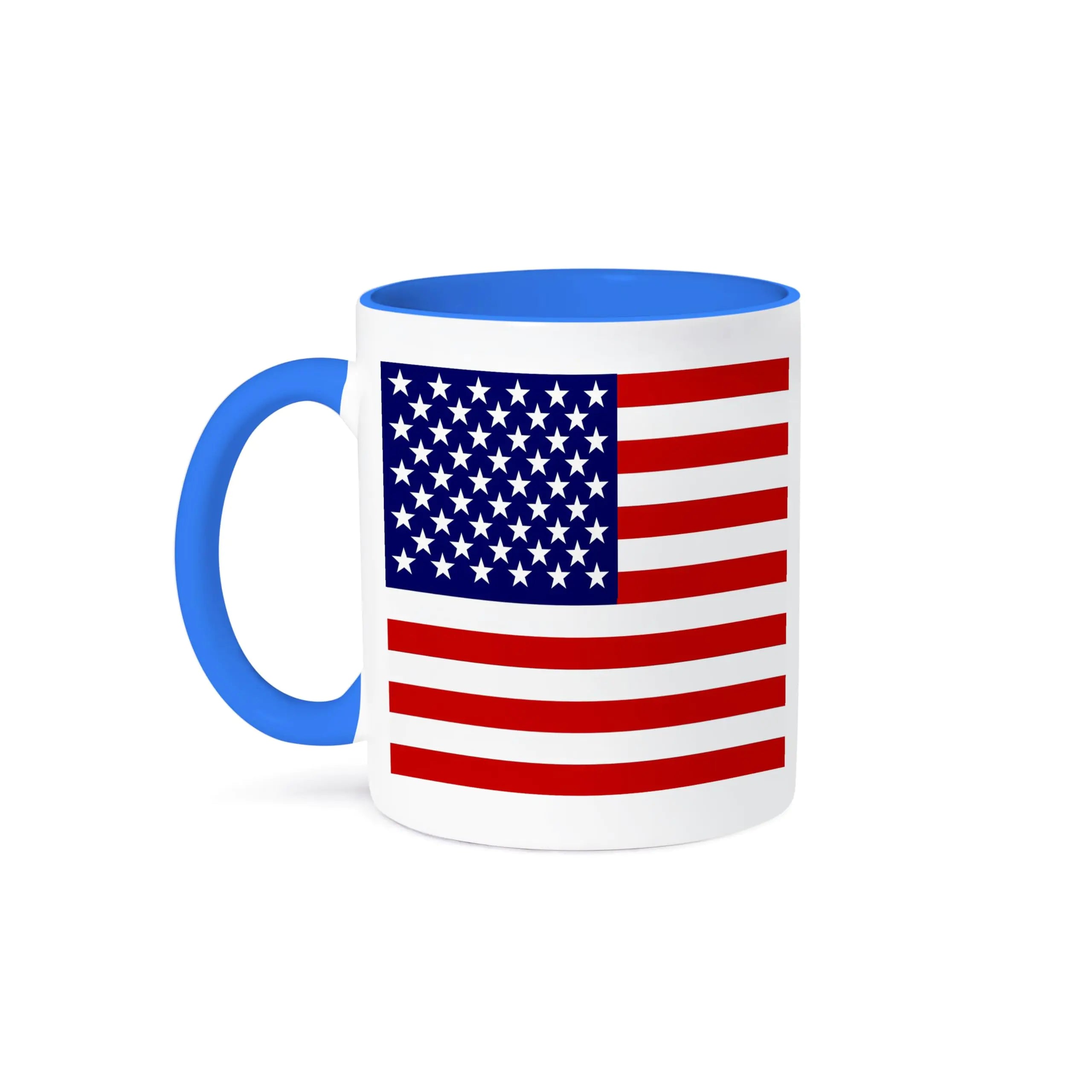 3dRose Mug 15oz Blue/White