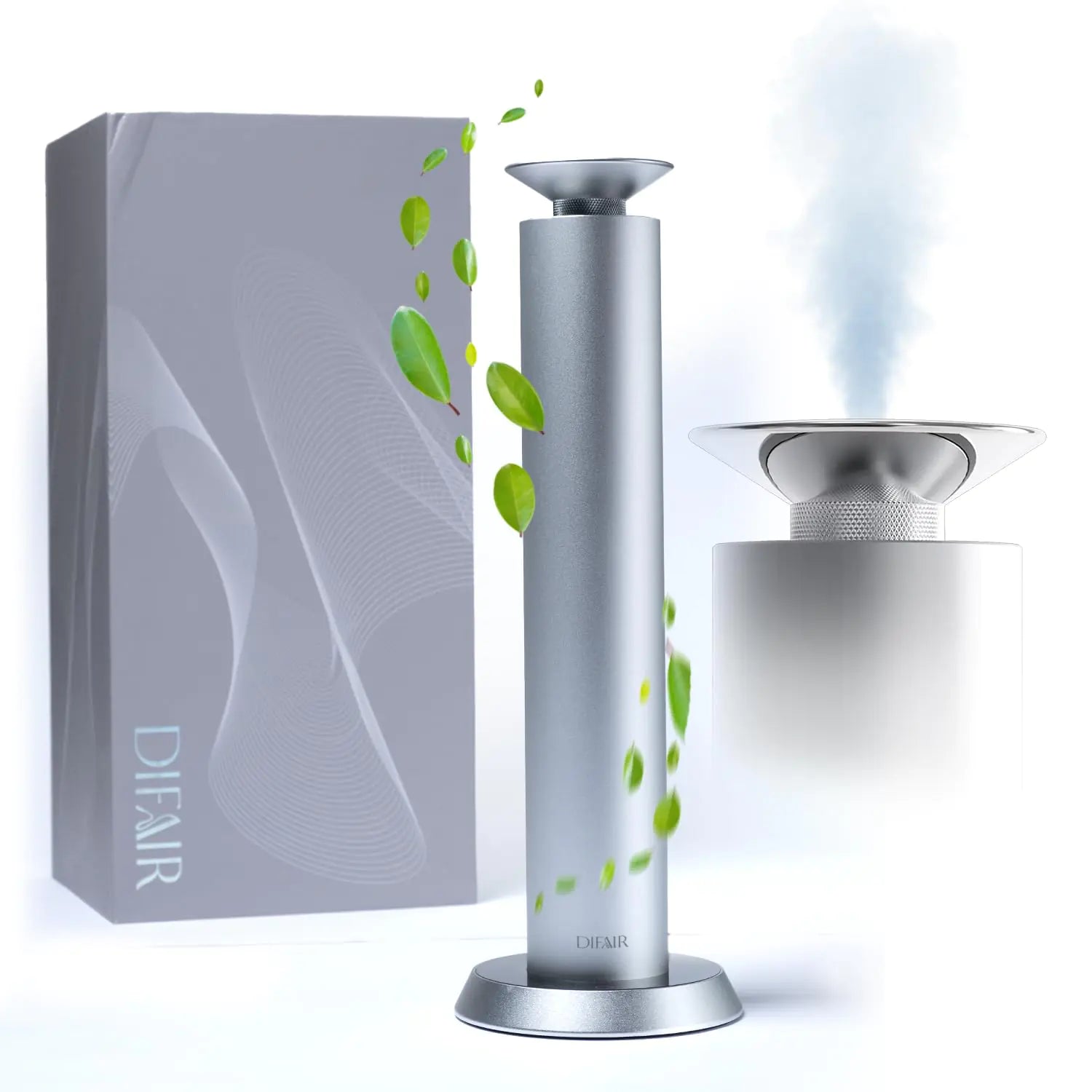 Difair Waterless Essential Oil Diffuser - Wireless Aromatherapy Diffuser Oil Machine - Fragrance Oil Scent Diffusers for Home - Cold Air Diffuser for Office - Aroma Diffuser for Home Hotel Spa