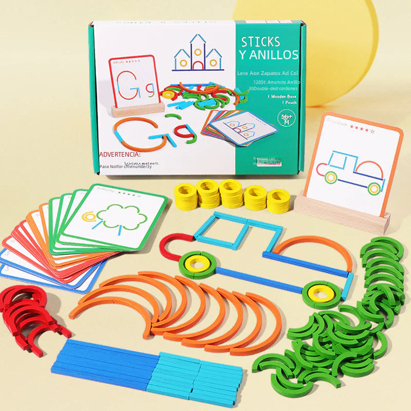 Children's Logic Puzzle Ring Game