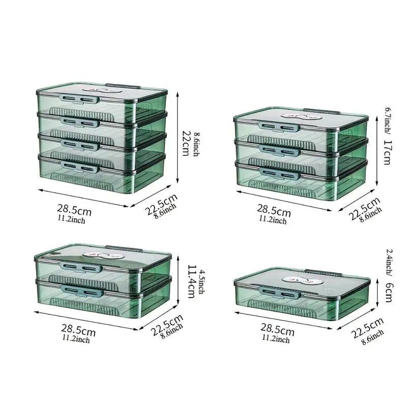 Transparent Dumpling Storage Box