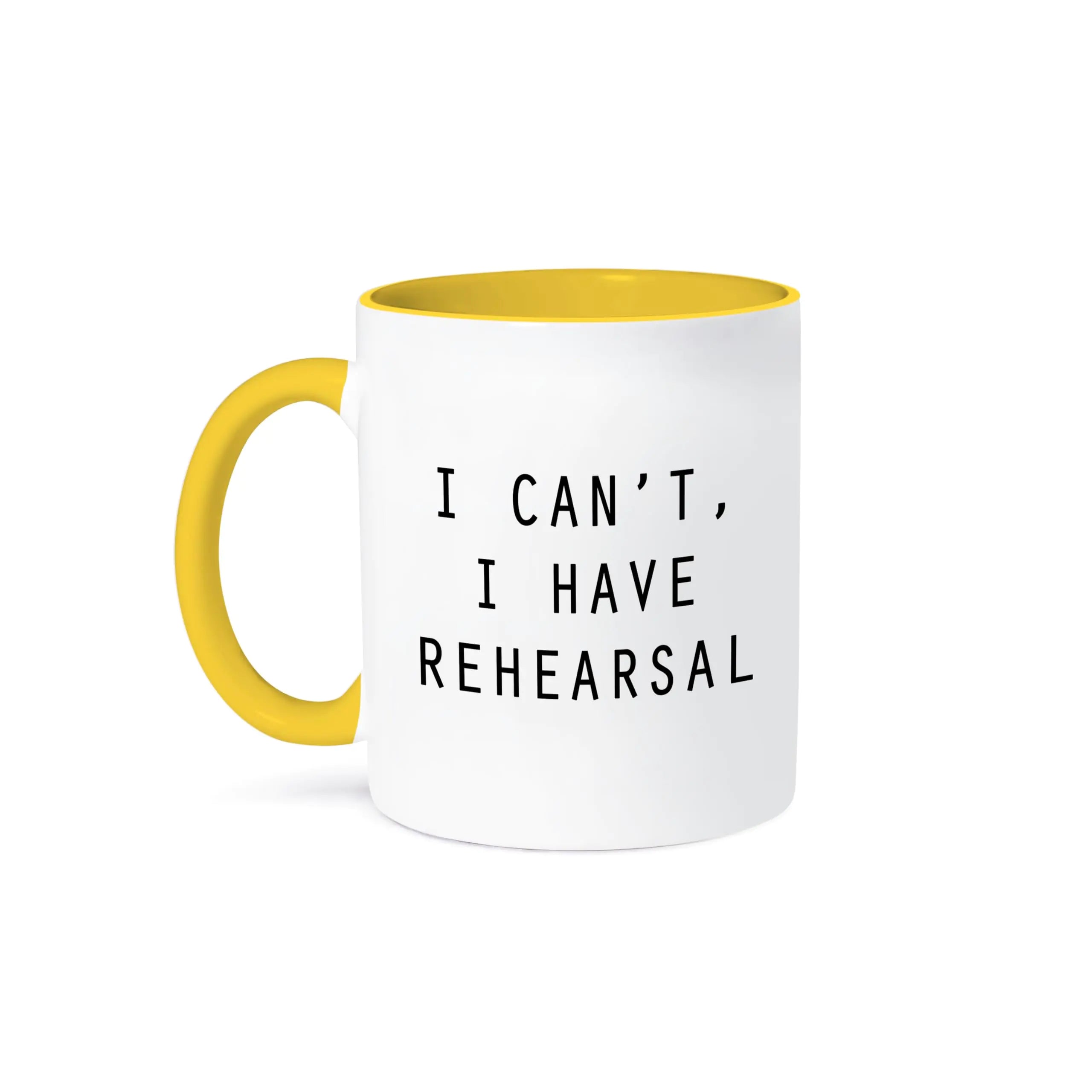 3dRose Mug 11oz Yellow/White