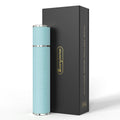 3zorqinron Perfume Travel Refillable Bottle 10ML Genuine Leather Atomizer Sprayer for Perfume - Portable Mini Cologne Sprayer for Woman Man - Travel Essential Fragrance Spray Bottle (Blue)